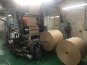 輪転式紙袋工場